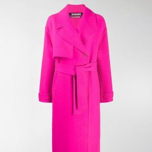 ISO - Jacquemus Sabe Coat in Neon Pink